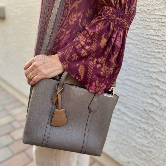 SOLD Tory Burch Perry Small Triple Compartment Tote Bag - Picture 4 of 16